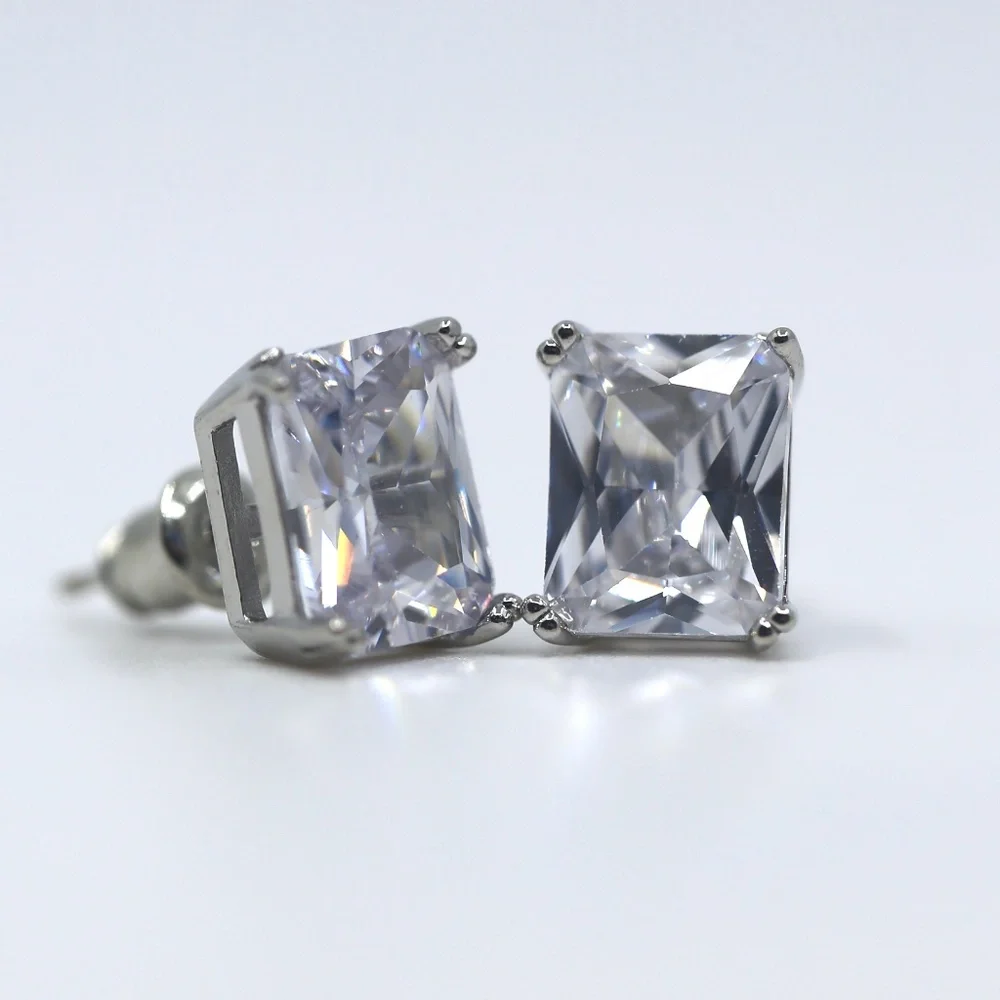 Jenna Jameson Silver Stud Earrings - Picture 1 of 10
